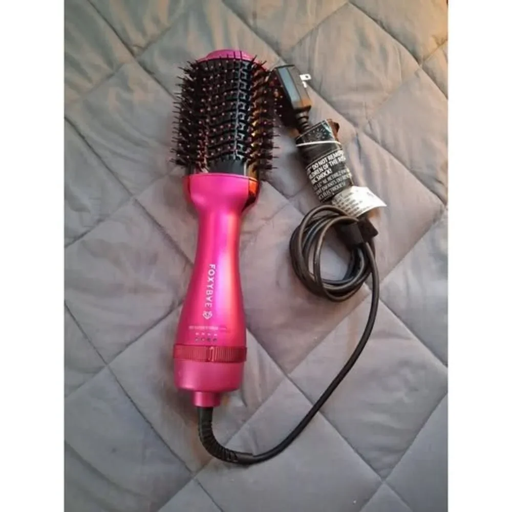 FOXYBae SM-5250 Pink/Black Brush Dryer 1.5in 1000W 3 Heat/2 Speed